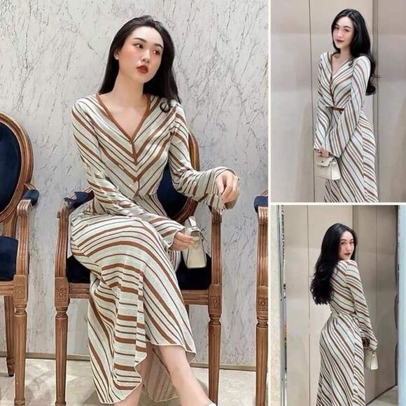 ZARA SET STRIPED KNIT TOP + SKIRT - Picture 6 of 12